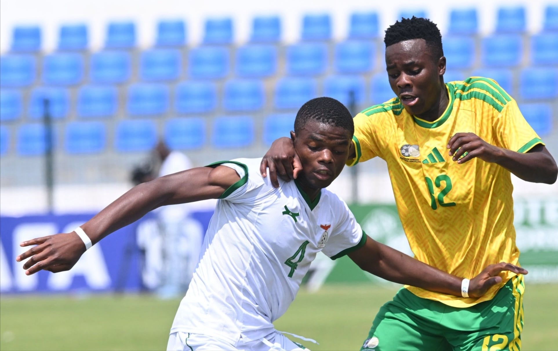 Amajita against Zambia in the CAF U-20 AFCON COSAFA Qualifiers