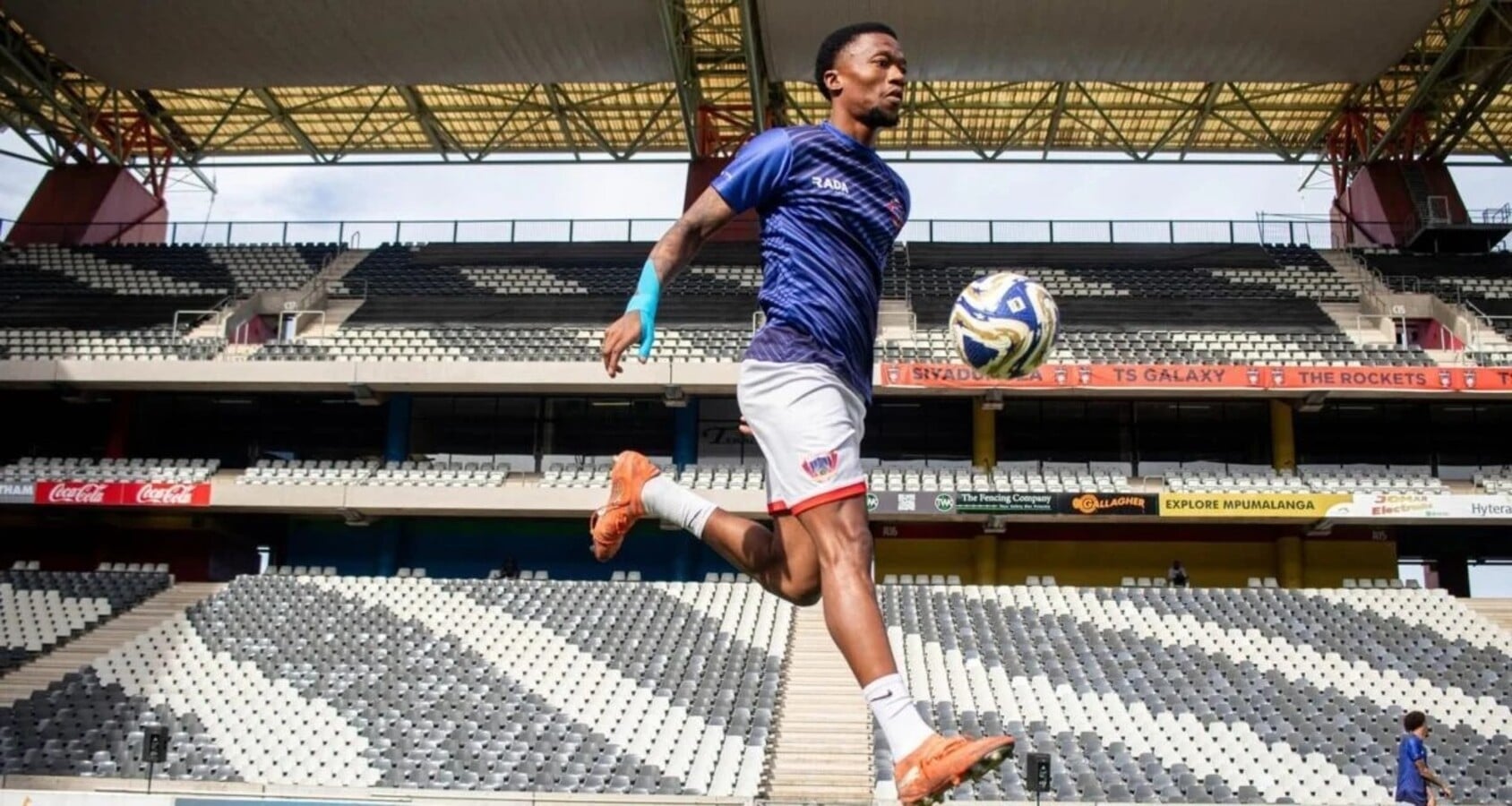Ayabulela Konqobe in action for Chippa United.
