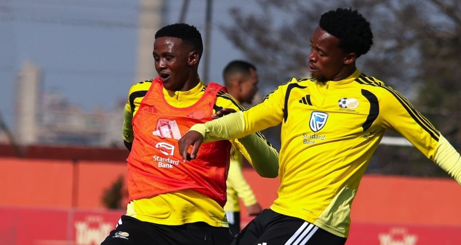 Bafana Bafana training ahead of Guinea match