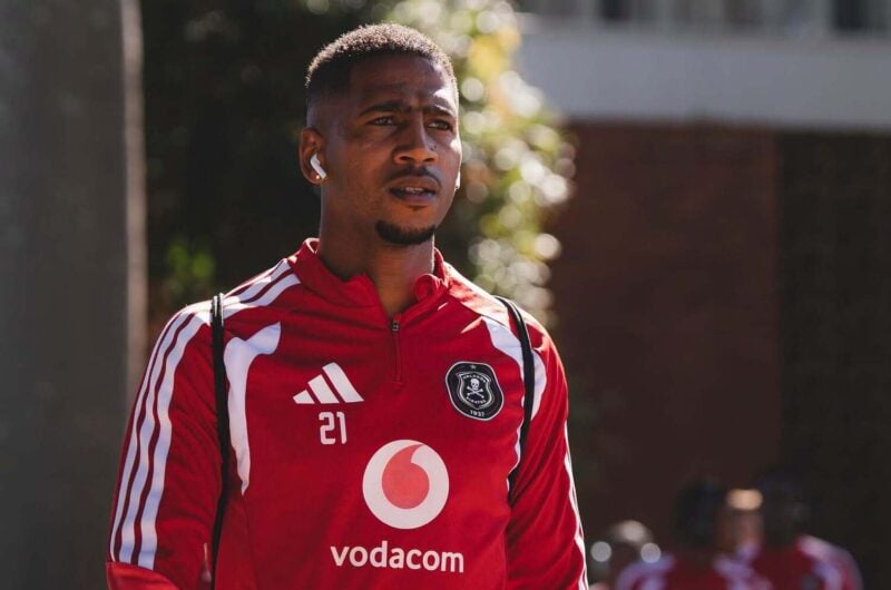 Deano van Rooyen arriving at an Orlando Pirates training session