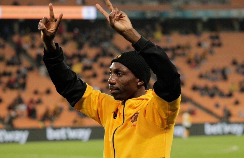 Etiosa Ighodaro greeting Kaizer Chiefs fans