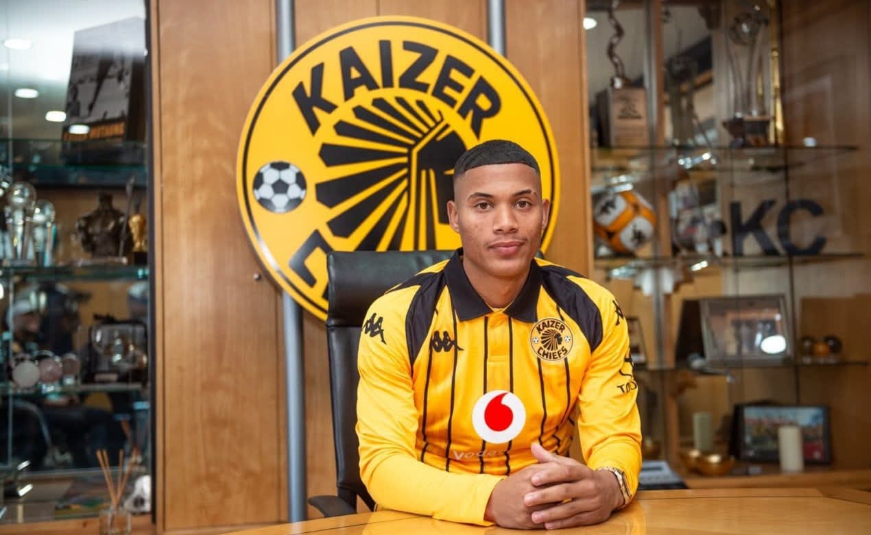 Faiz Abrahams during his unveiling at Kaizer Chiefs