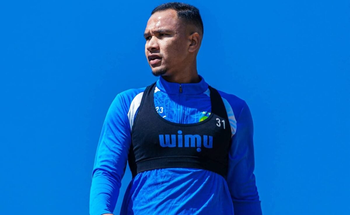 Fawaaz Basadien at a training session with Mamelodi Sundowns at Chloorkop.