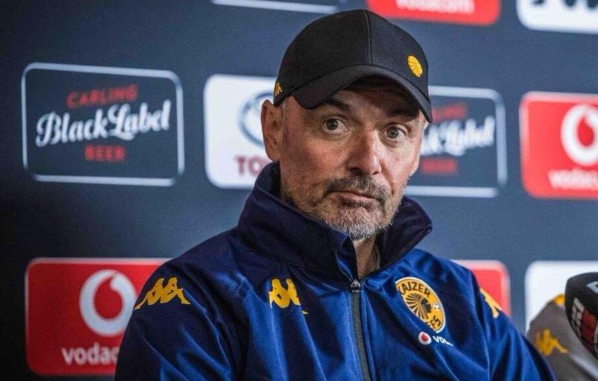 Kaizer Chiefs coach Fernando da Cruz addressing a press conference