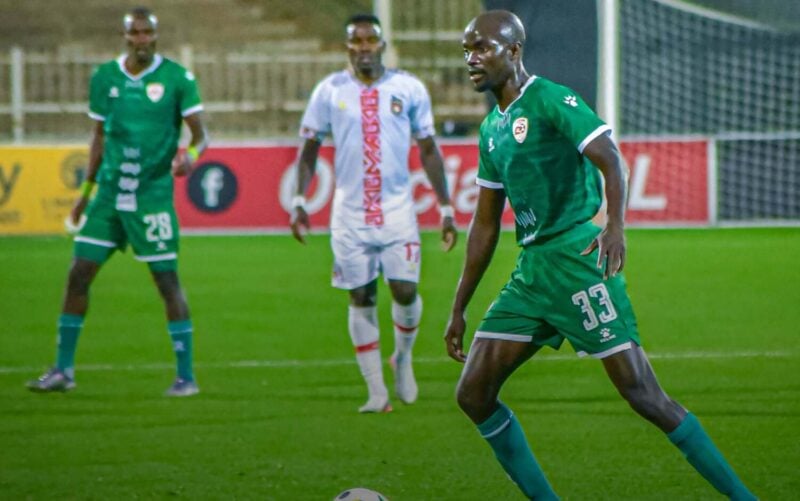 Givemore Khupe in action for Sekhukhune United in a Betway Premiership match against TS Galaxy