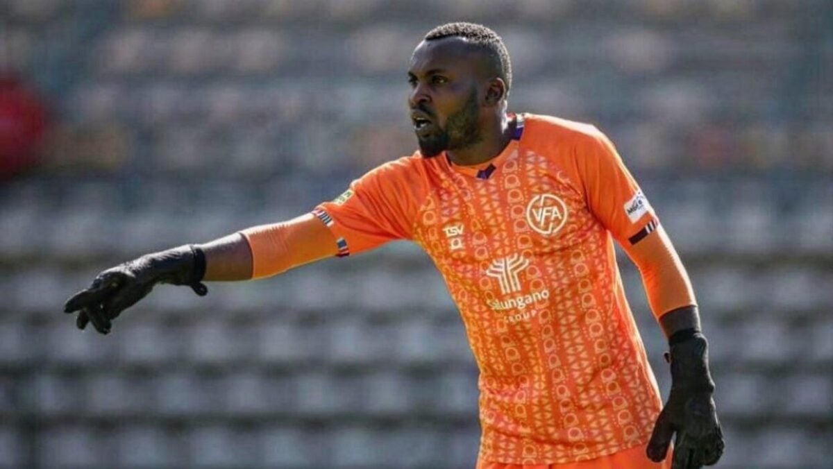 Harold Ndlovu in action for Venda FC in the Motsepe Foundation Championship.