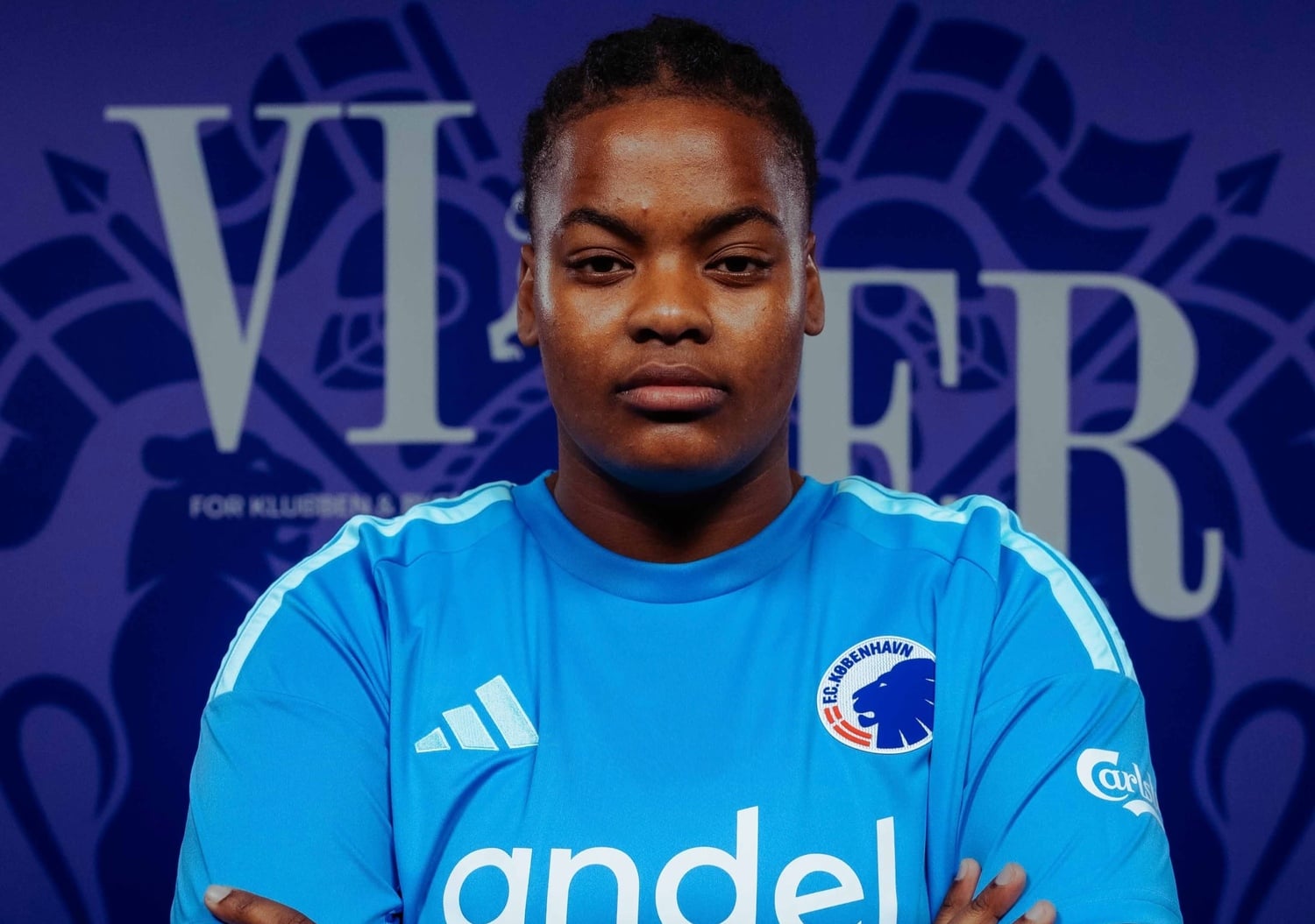 Jessica Williams during her unveiling at FC Copenhagen