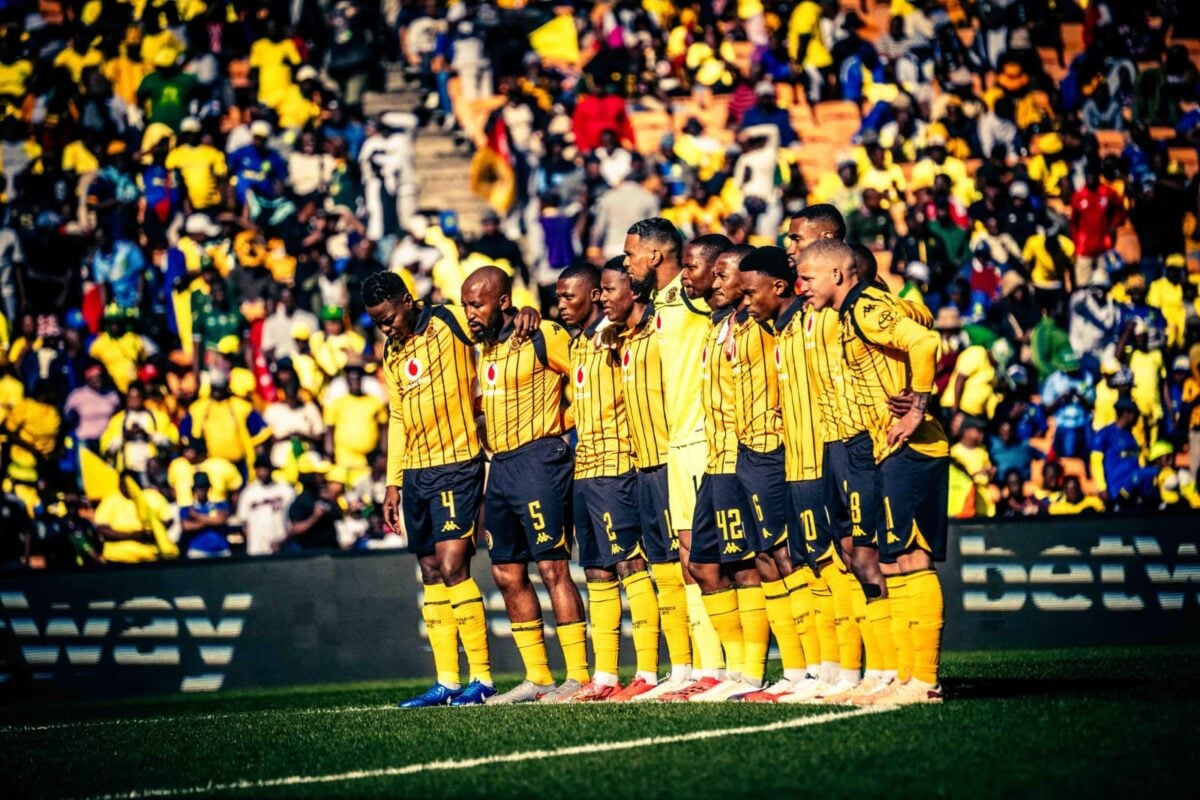 Kaizer Chiefs players before a recent game