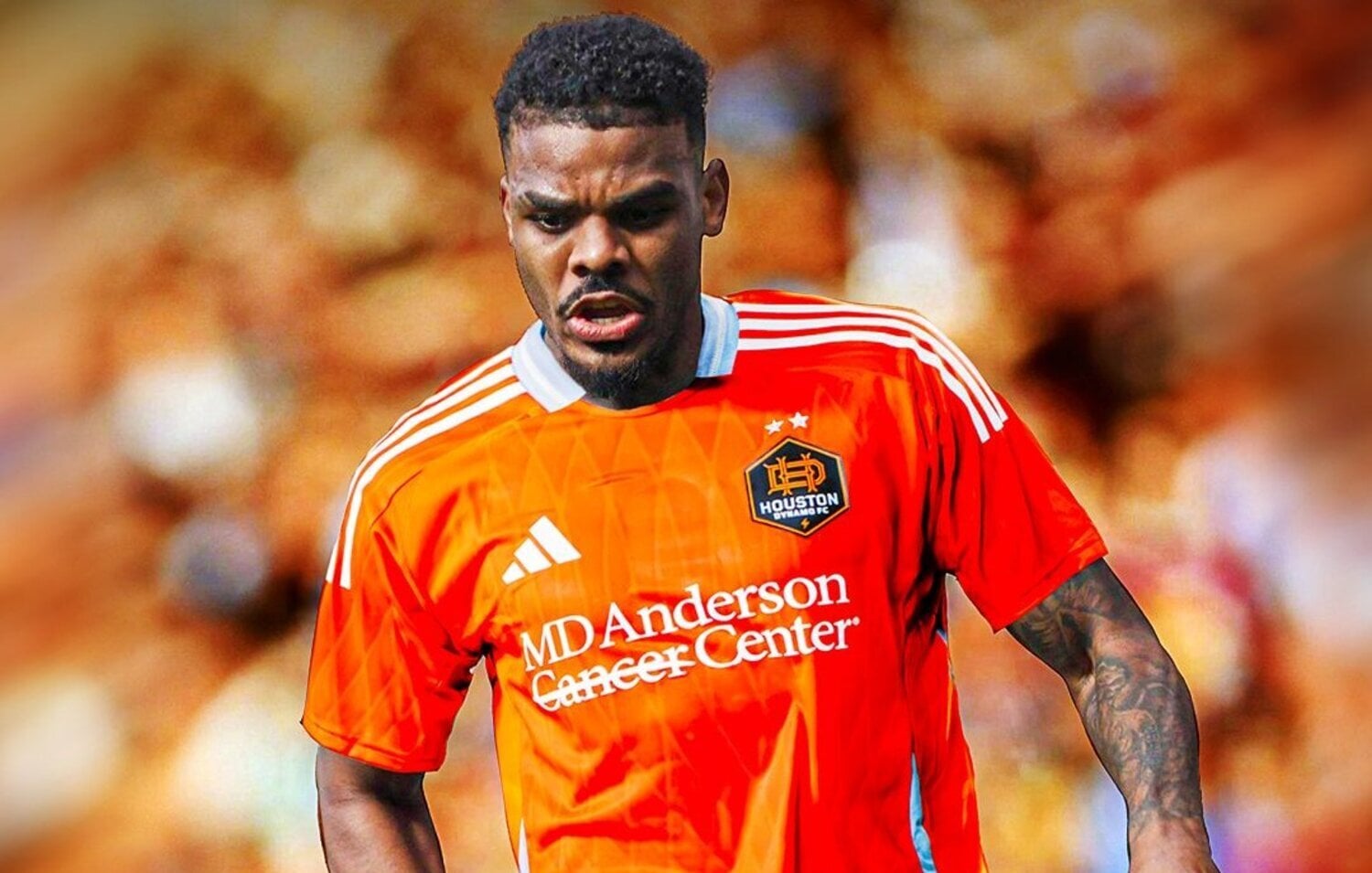 Lyle Foster being announced by Houston Dynamo 
