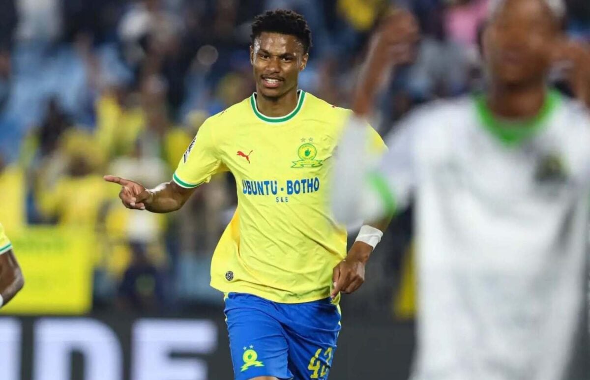 Malibongwe Khoza in action for Mamelodi Sundowns