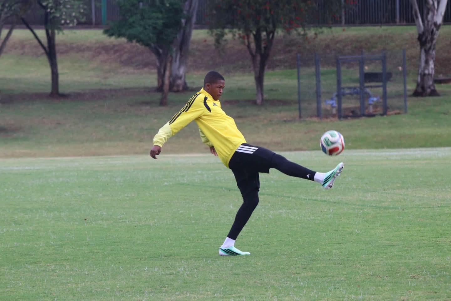 Mpho Padime during SA U-23 training session in Pretoria