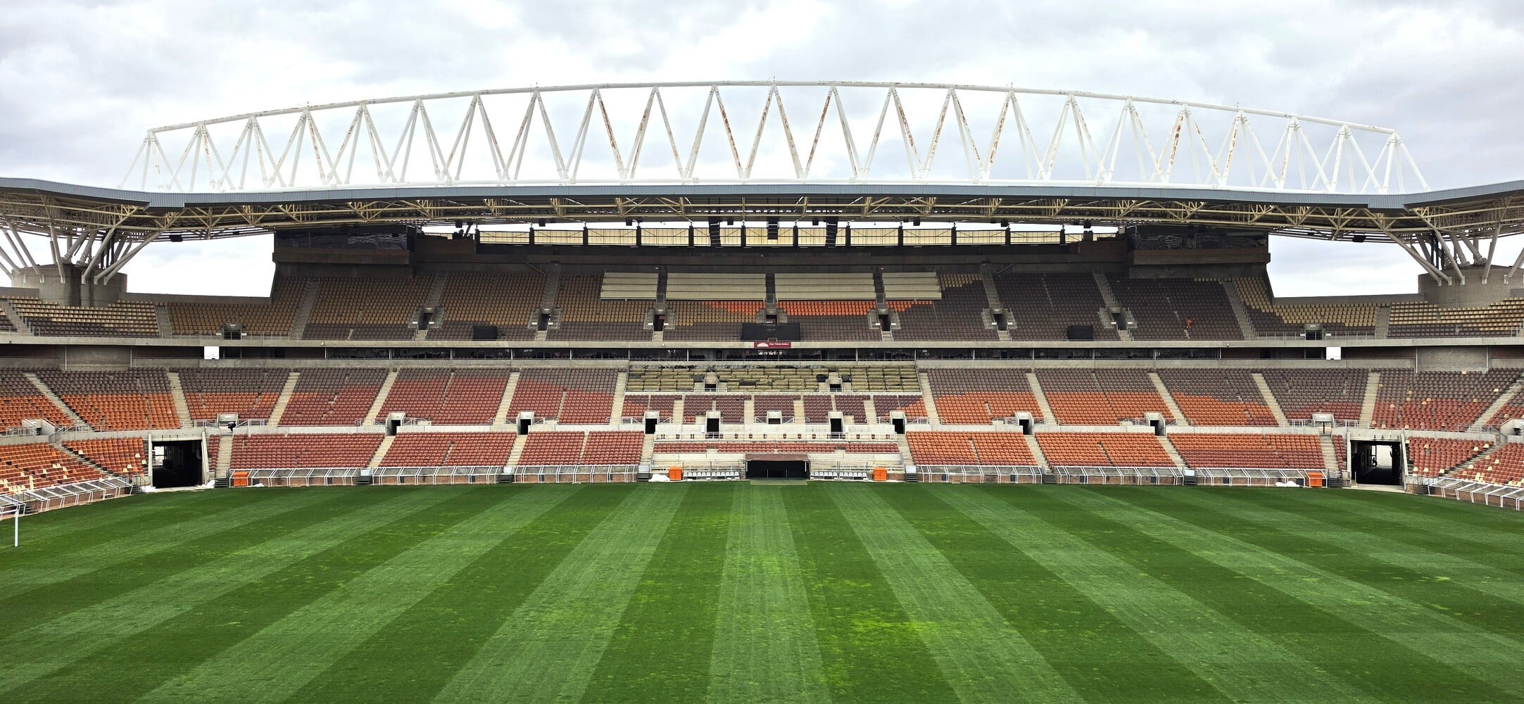 A center view of the New Peter Mokaba Stadium in Polokwane.