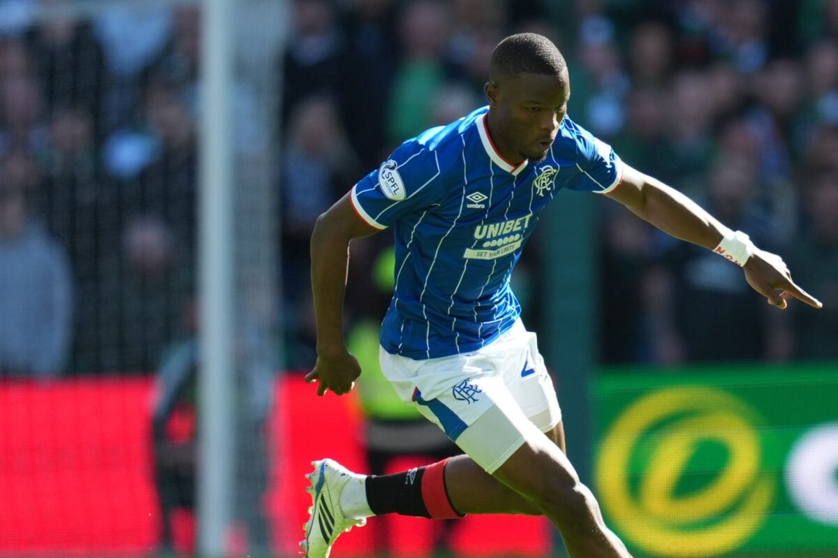 Olwethu Makhanya in action for Ranger FC in Scotland