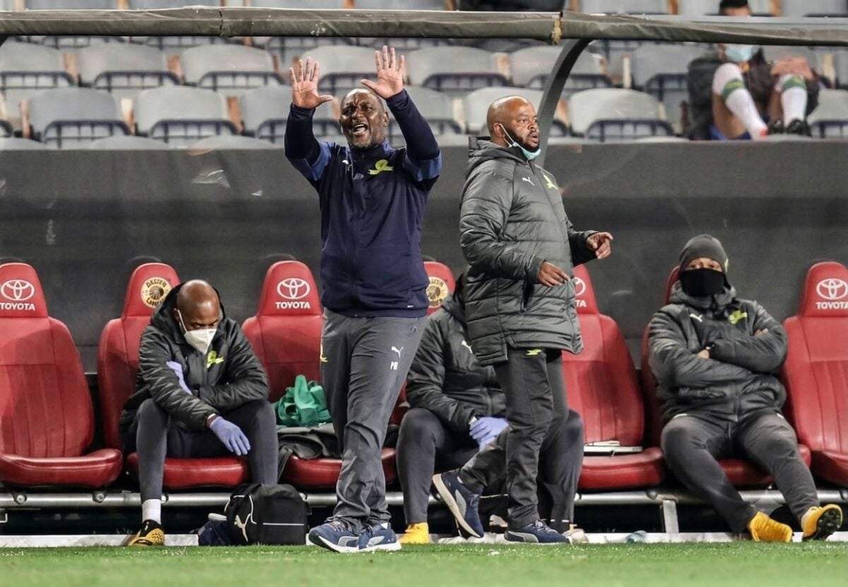 Pitso Mosimane and Manqoba Mngqithi during their time at Mamelodi Sundowns