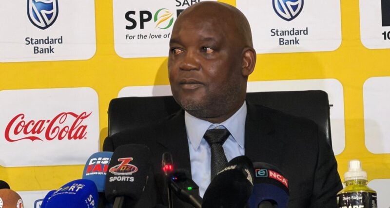 Pitso Mosimane at SAFA House
