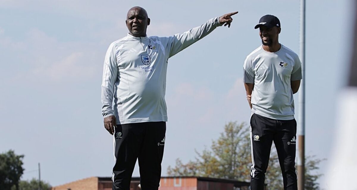 Pitso Mosimane with Bafana