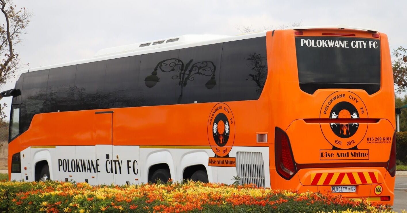 Polokwane City Bus parked at Meropa Casino in Polokwane.