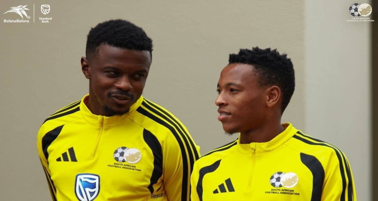 Relebohile Mofokeng with Teboho Mokoena