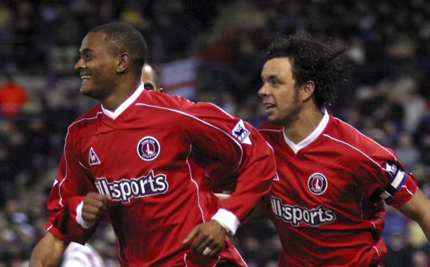 Shaun Bartlett and his Bafana Bafana teammate Mark Fish during their days at Charlton Athletic