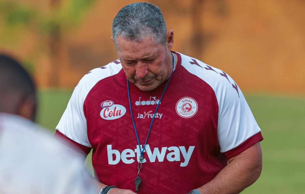 Simba SC coach Steve Barker