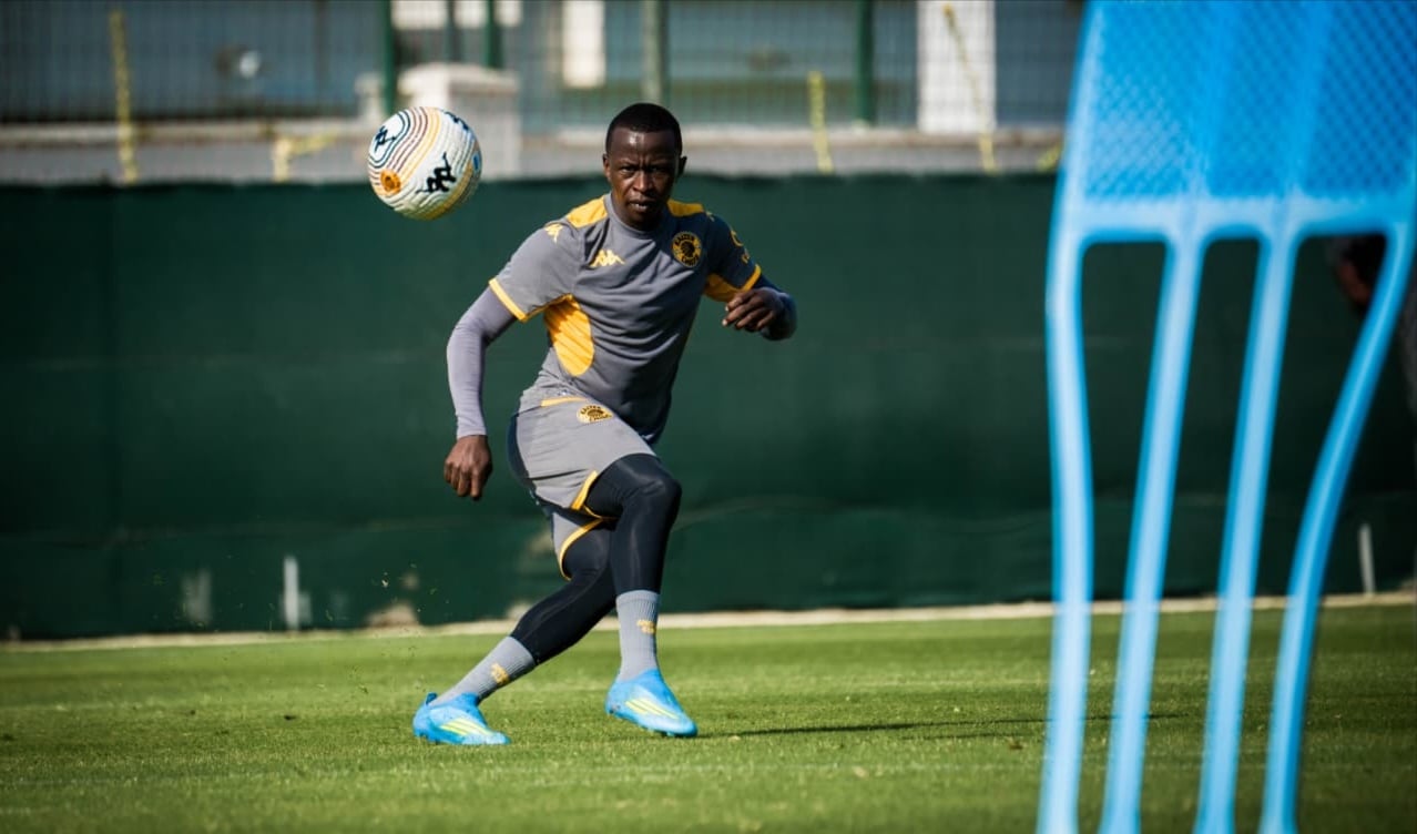 Siphesihle Ndlovu during Kaizer Chiefs' training session