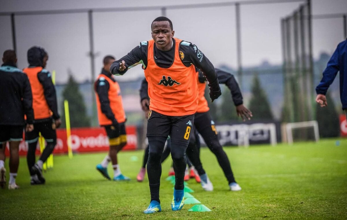 Siphesihle Ndlovu during Kaizer Chiefs' training session