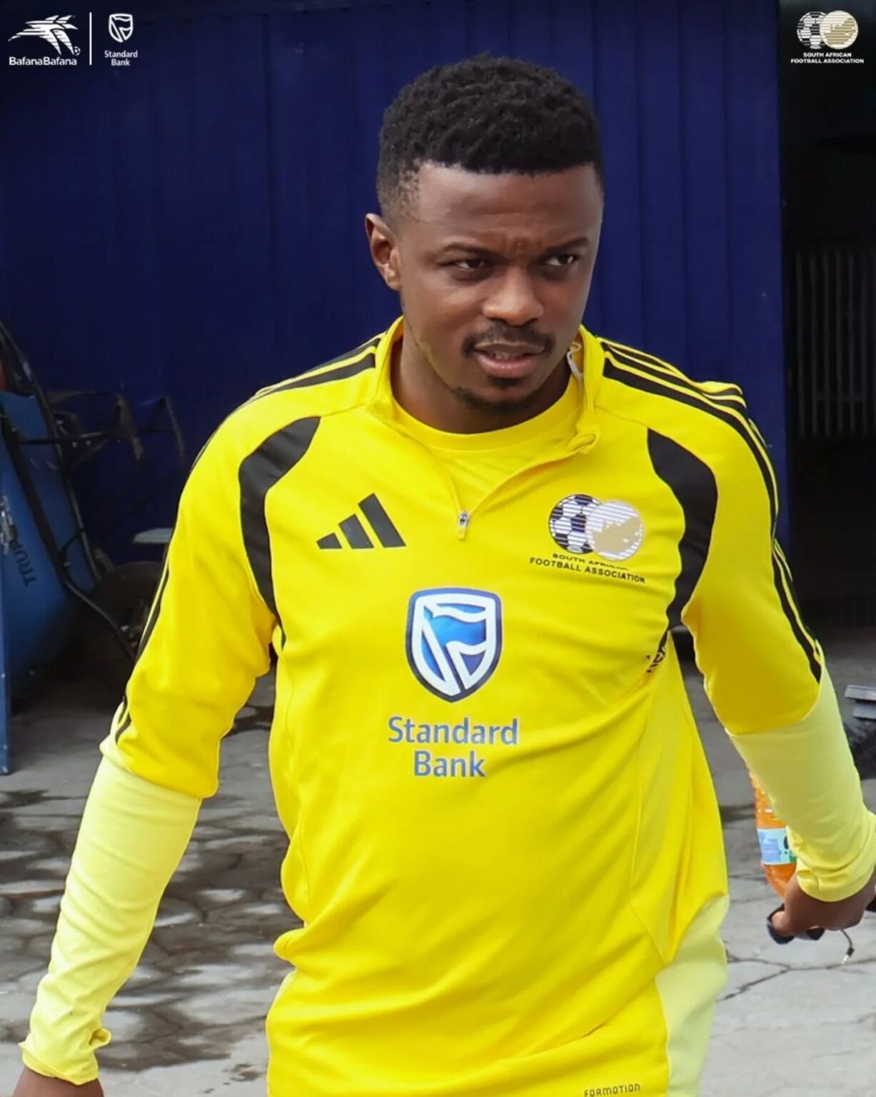 Teboho Mokoena of Bafana Bafana walking