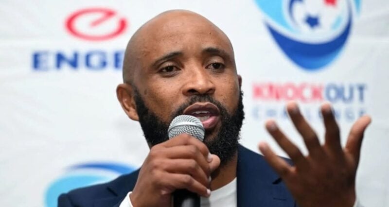 Thabo Senong at an event