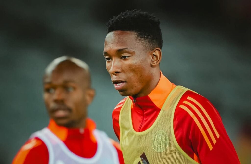 Thalente Mbatha in Orlando Pirates colours