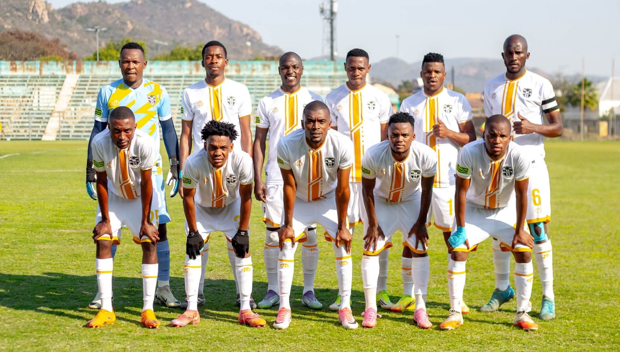 The Bees starting line-up before their match against Lerumo Lions.
