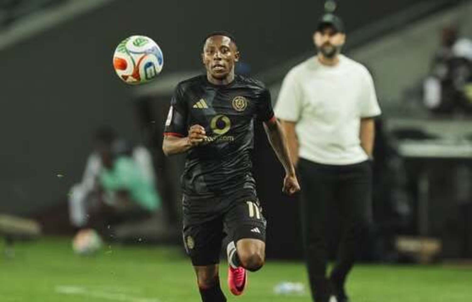 Tshepang Moremi in action for Orlando Pirates during a Betway Premiership match against Durban City