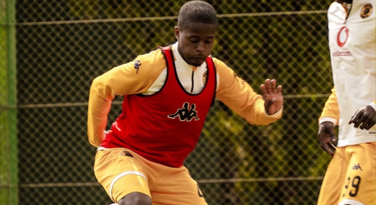 Wandile Duba during Kaizer Chiefs' training session