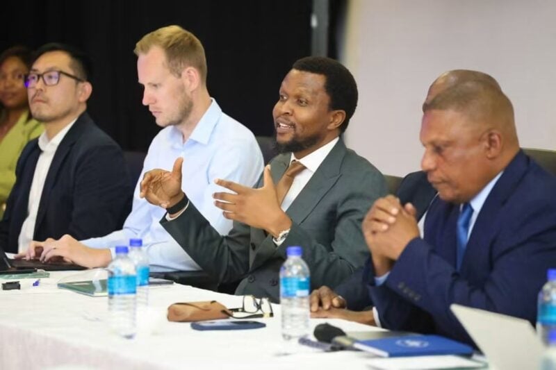 ZIFA President Nqobile Magwizi speaking during VAR implementation