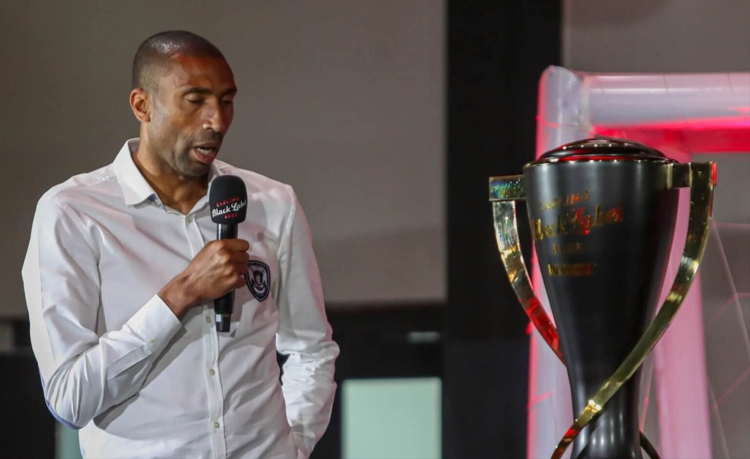 Orlando Pirates coach Abdeslam Ouaddou during the 2026 Carling Knockout Cup draw