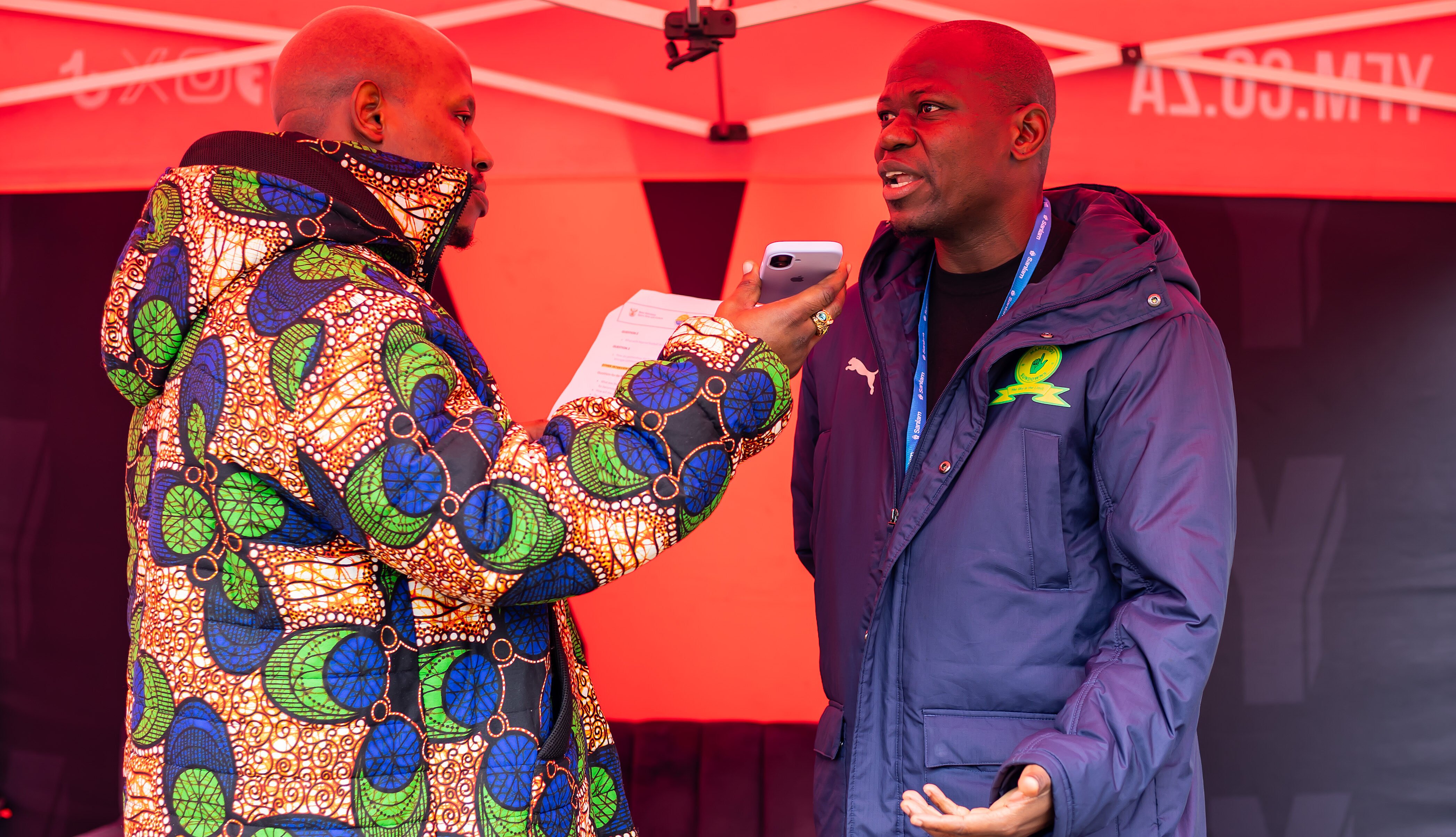 Bafana Bafana and Mamelodi Sundowns legend Hlompho Kekana speaking at the 2026 Kay Motsepe National Championship