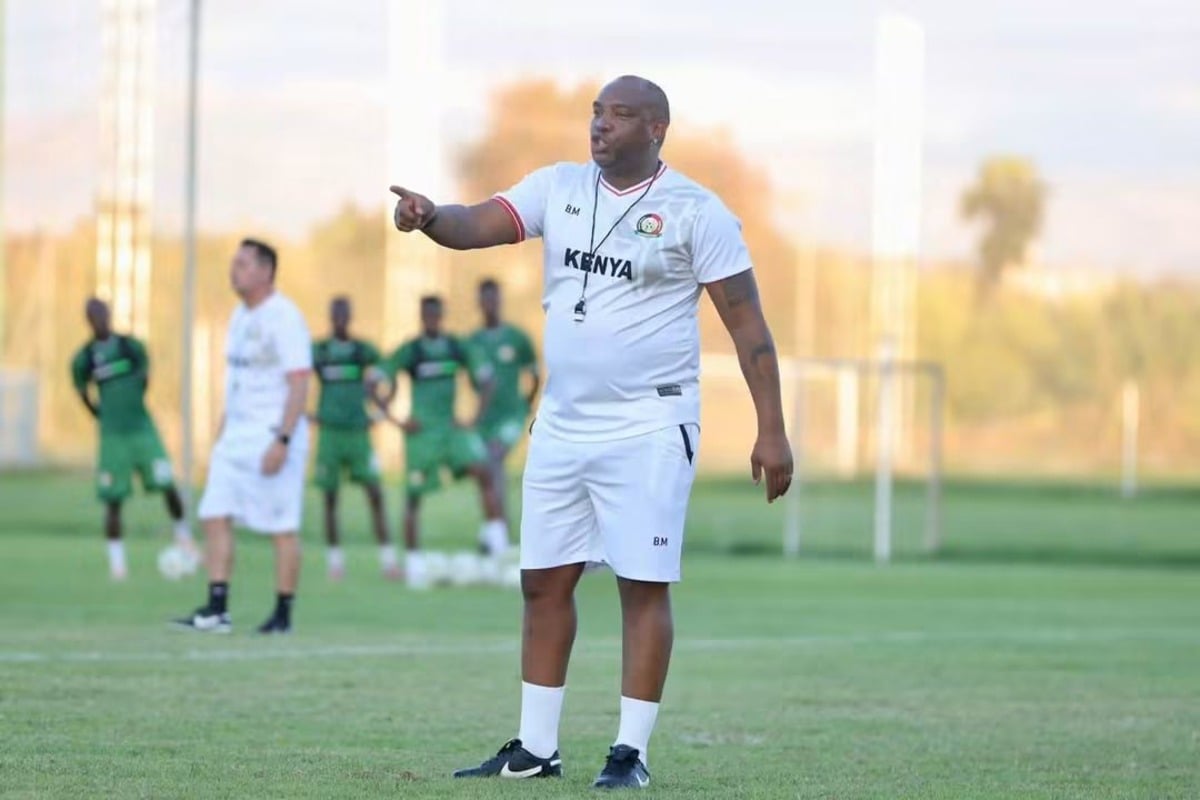 Benni McCarthy during Kenya national team training
