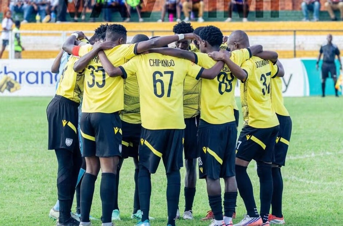 FC Hunters ahead of a Castle Lager Premier Soccer League match