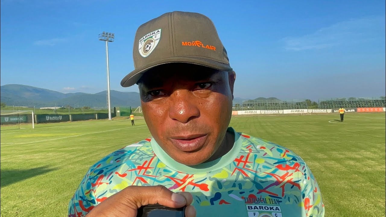 Joel Masutha speaking to the media