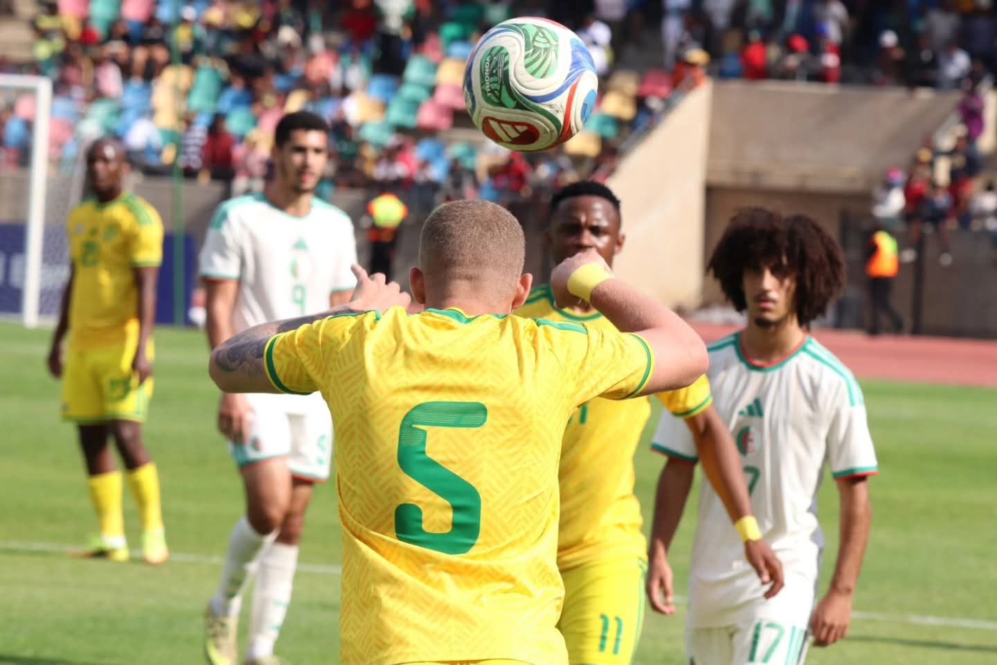 Luke Baartman in action for SA U-23 against Algeria