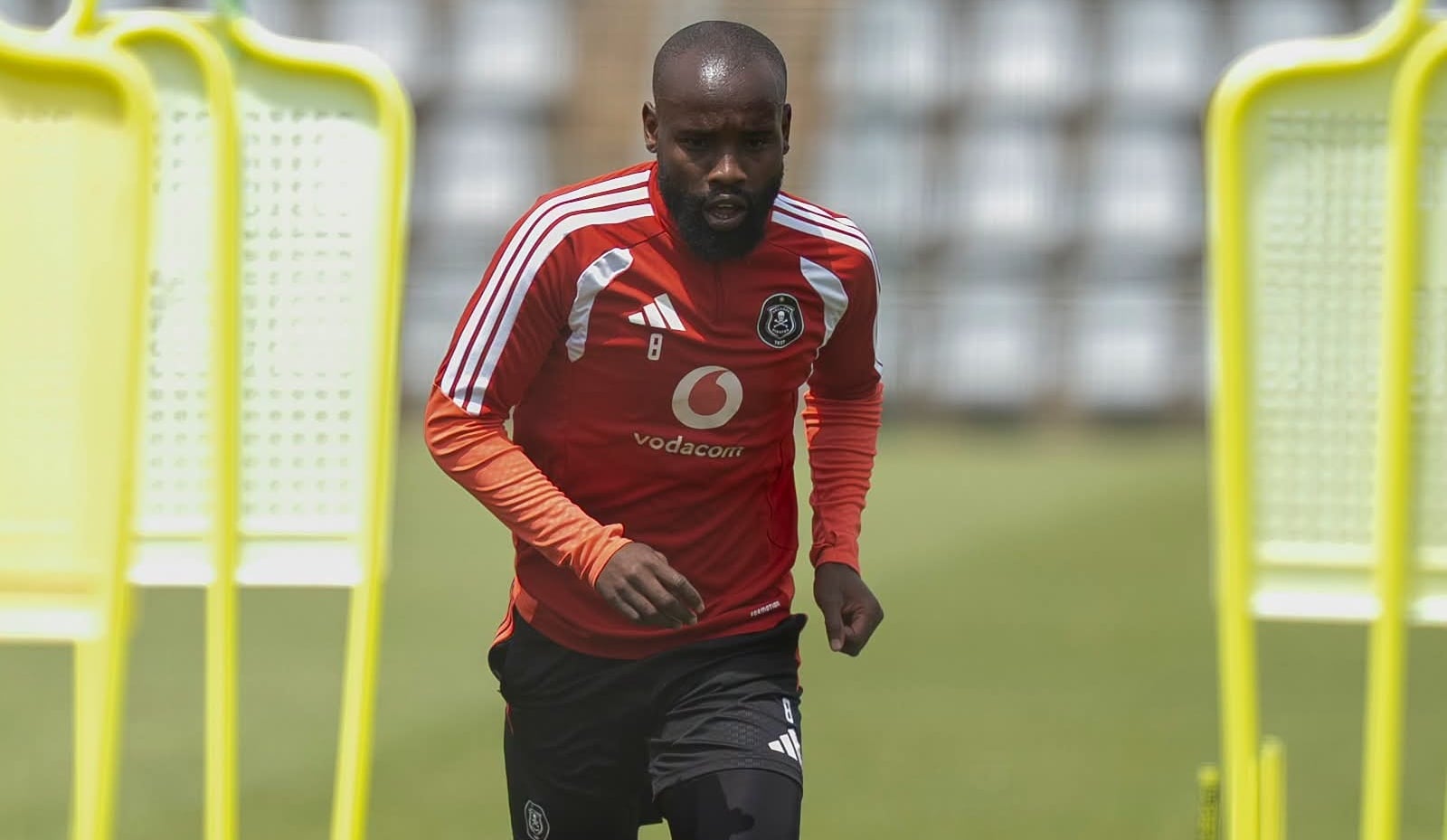 Makhehlene Makhaula at Orlando Pirates training