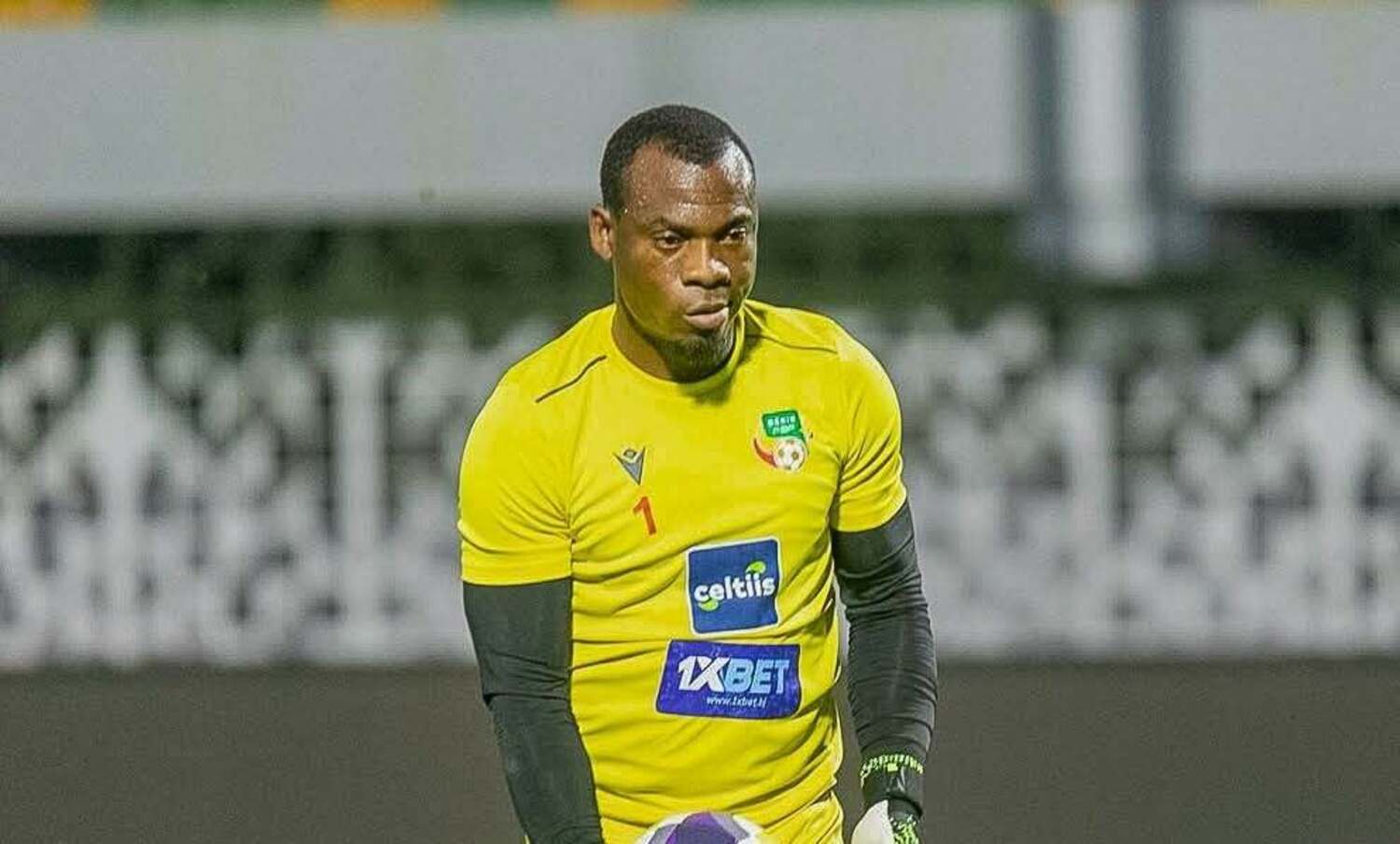 Kruger United goalkeeper Marcel Dandjinou during training with Benin