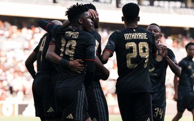 Orlando Pirates players celebrating