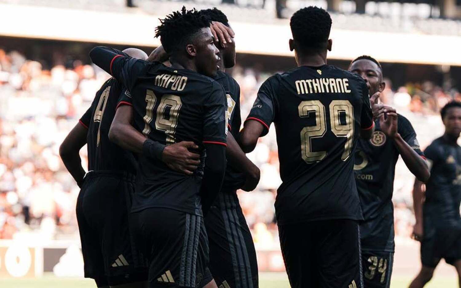 Orlando Pirates players celebrating