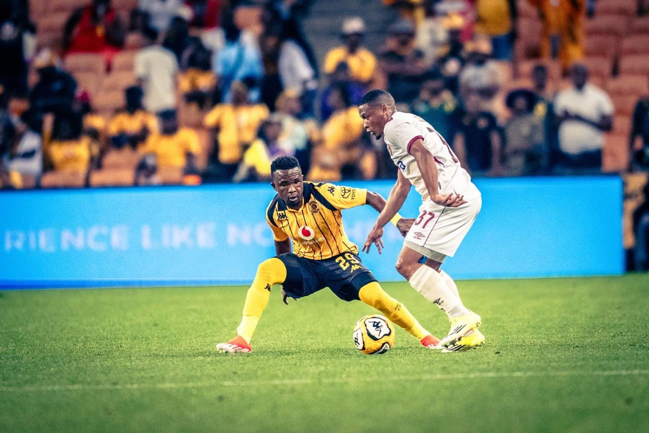 Paseka Mako and Thabiso Lebitso during the Betway Premiership tie between Kaizer Chiefs and Stellenbosch FC