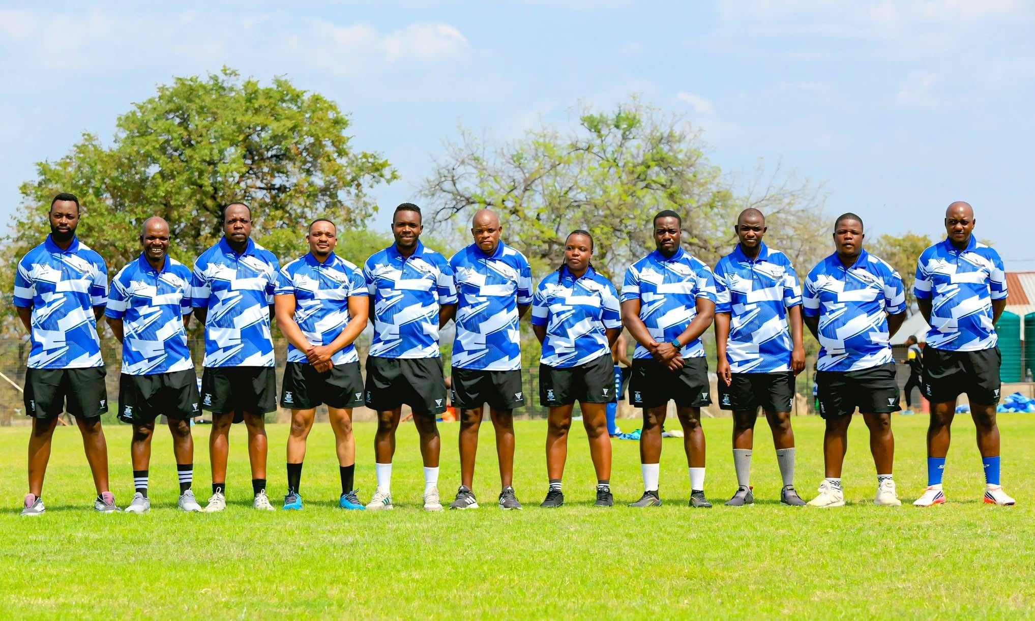 Phalaborwa United Technical team during a training session.
