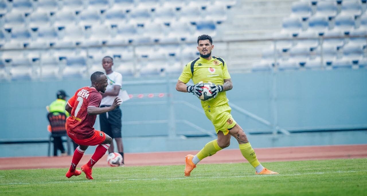 Renaldo Leaner in action against Red Arrows FC
