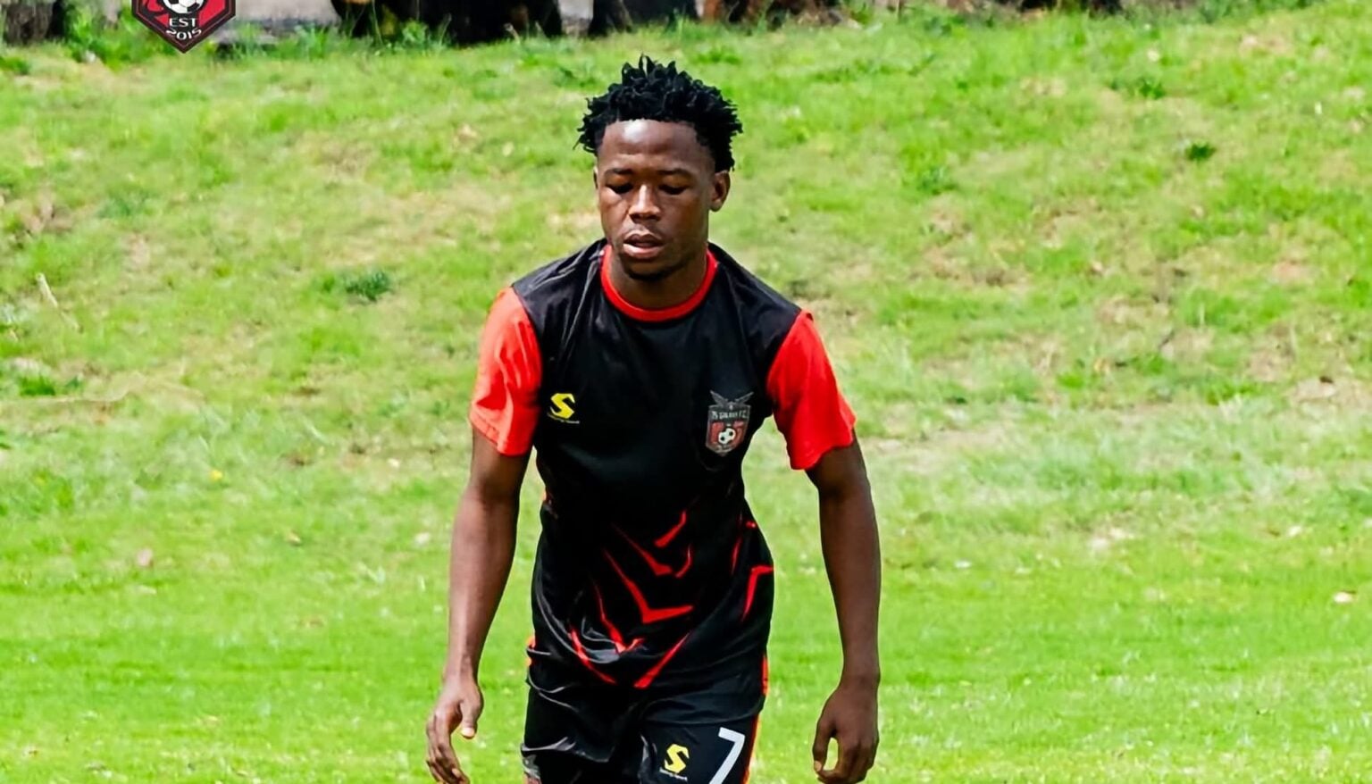 Seluleko Mahlambi at training
