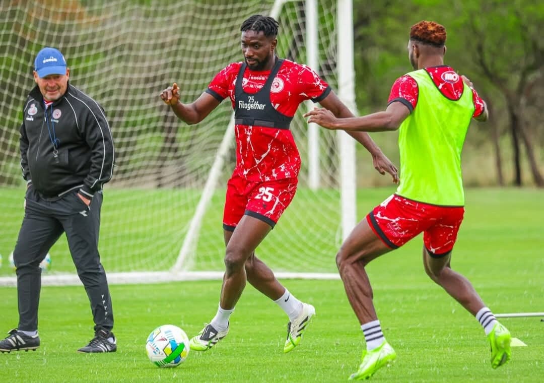 Simba SC during a mini training camp in Polokwane. 