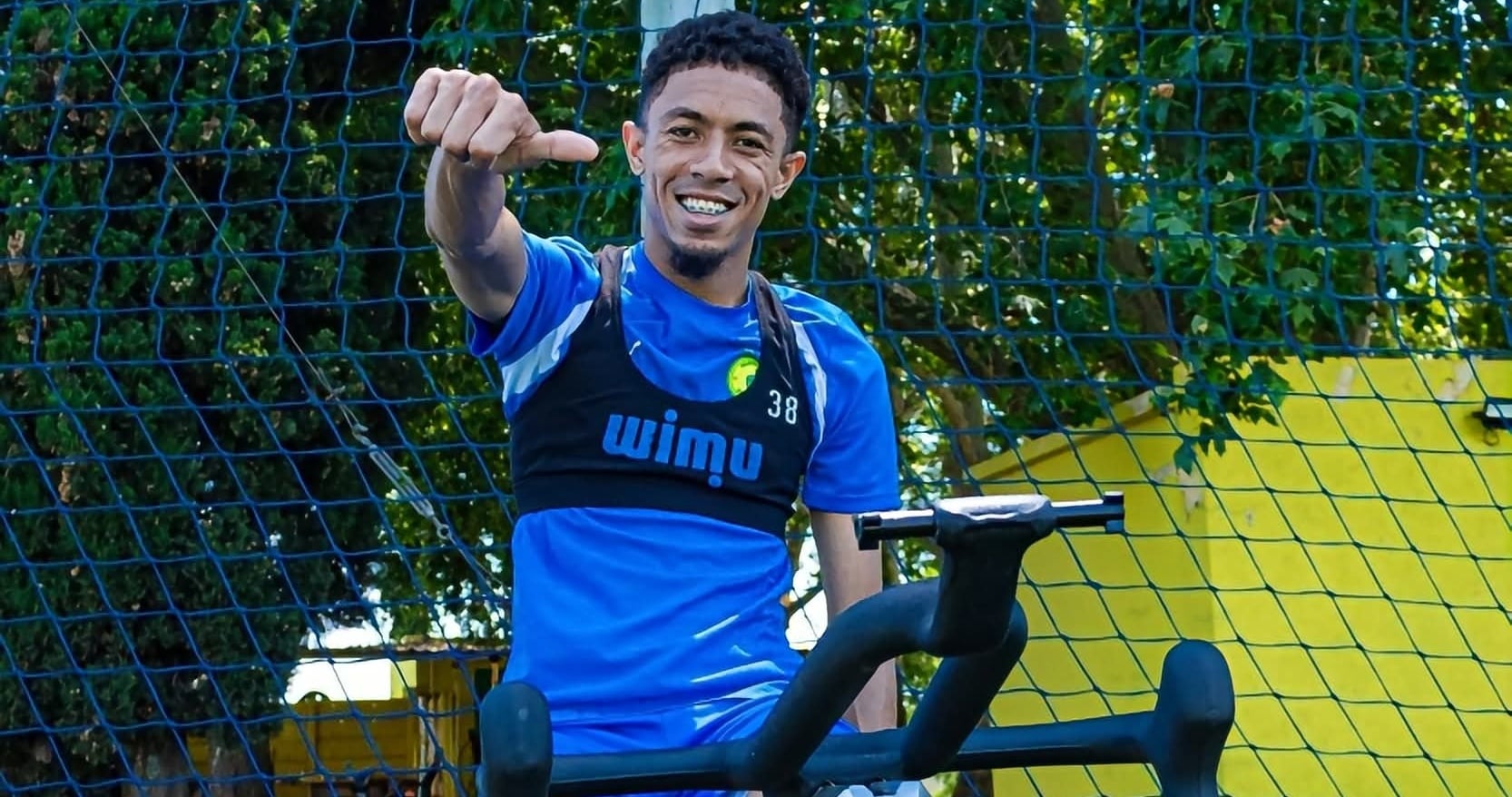 Tashreeq Matthews with Mamelodi Sundowns at training