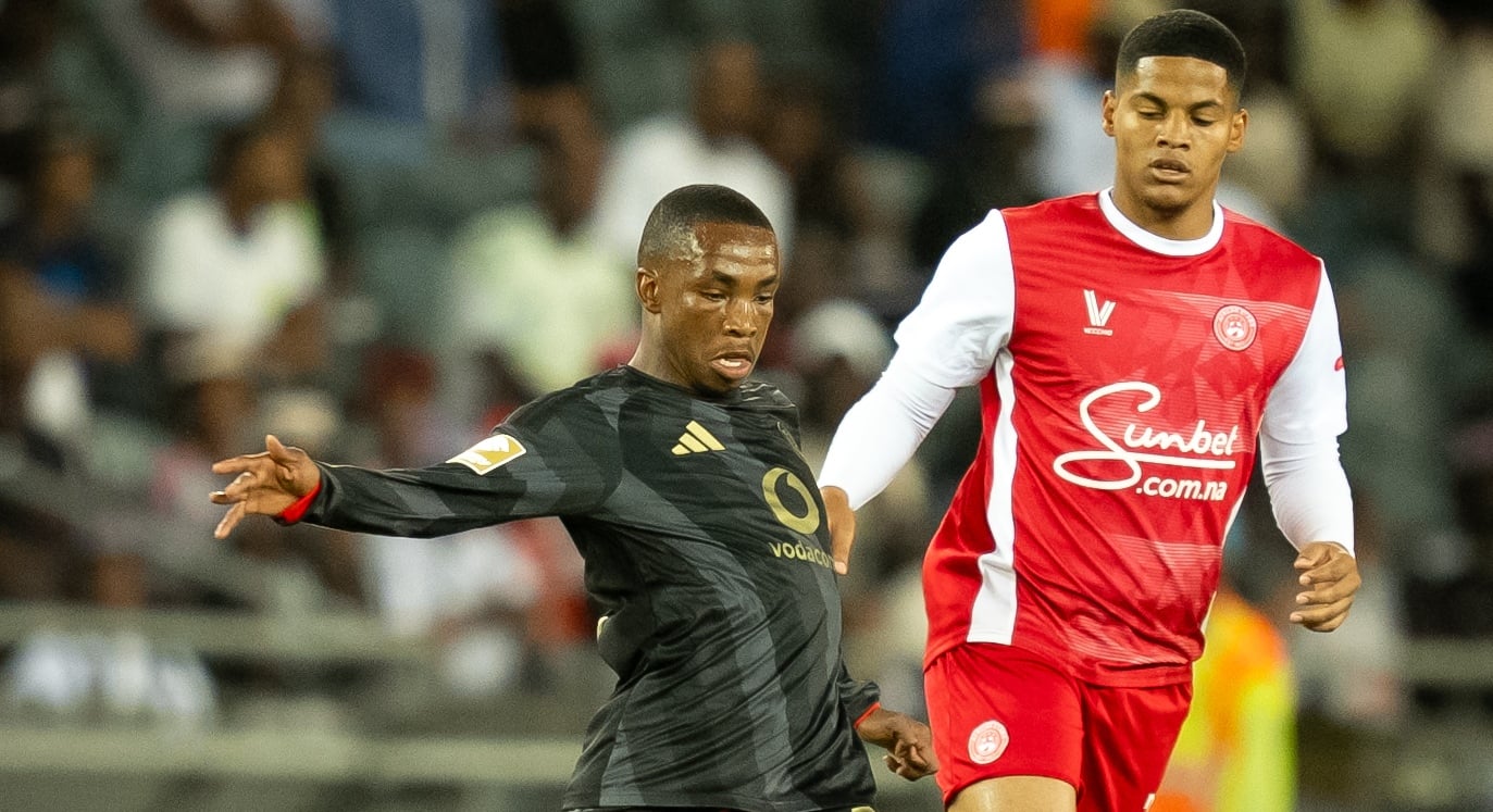 Thapelo Mokobodi in action for Orlando Pirates in the CAF Champions League